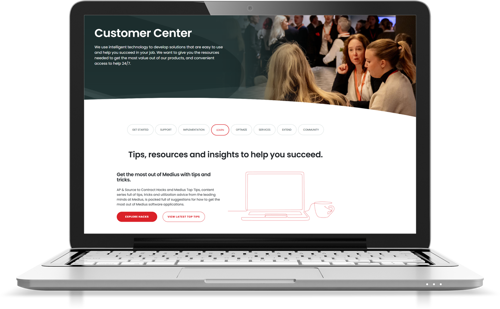 Customer Center screen