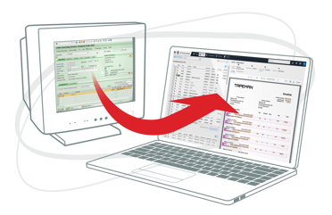 SAP and Medius invoice screens